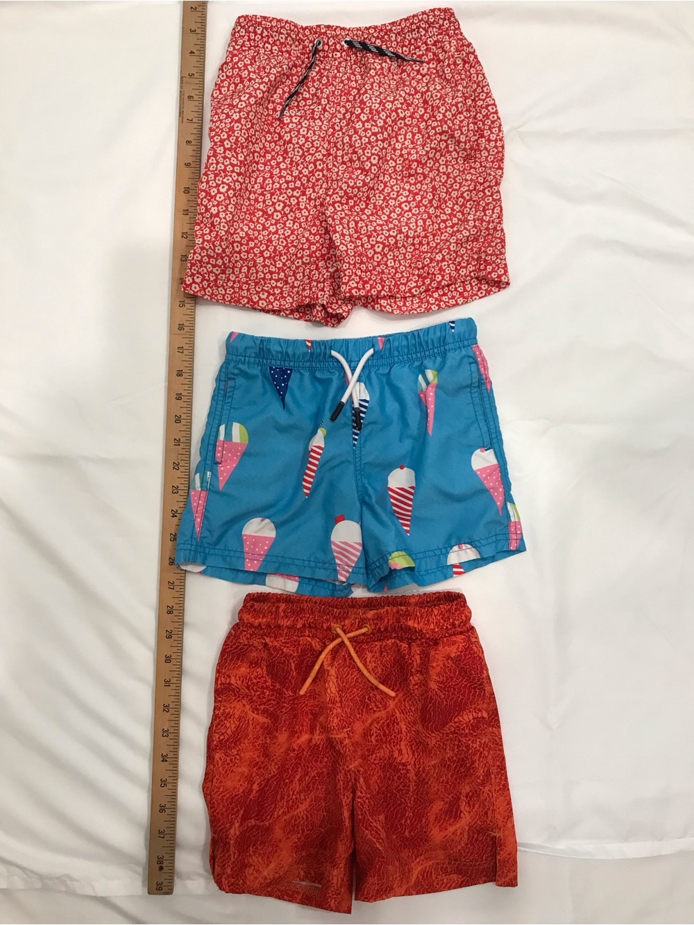 3 PAIR BOYS SIZE 6 SWIM TRUNKS